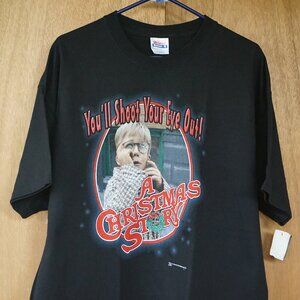 New! 2003 Hanes A Christmas Story You'll Shoot Your Eye Out Men's XL T-Shirt